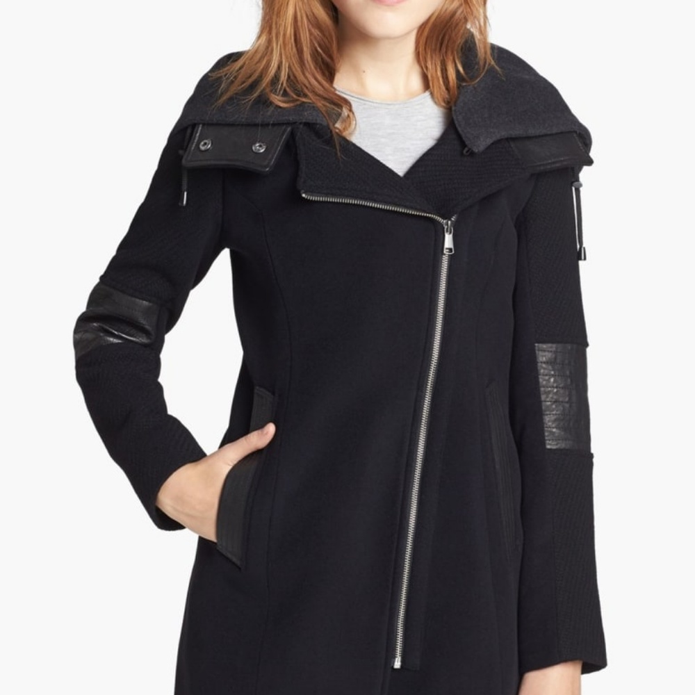 ANDREW MARC  'Corey' Wool Blend Coat